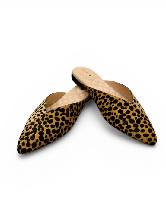 Birdies Shoes - Birdies The Swan Mini Cheetah Calf Hair Pointed Toe Mules Size 9.5 NIB